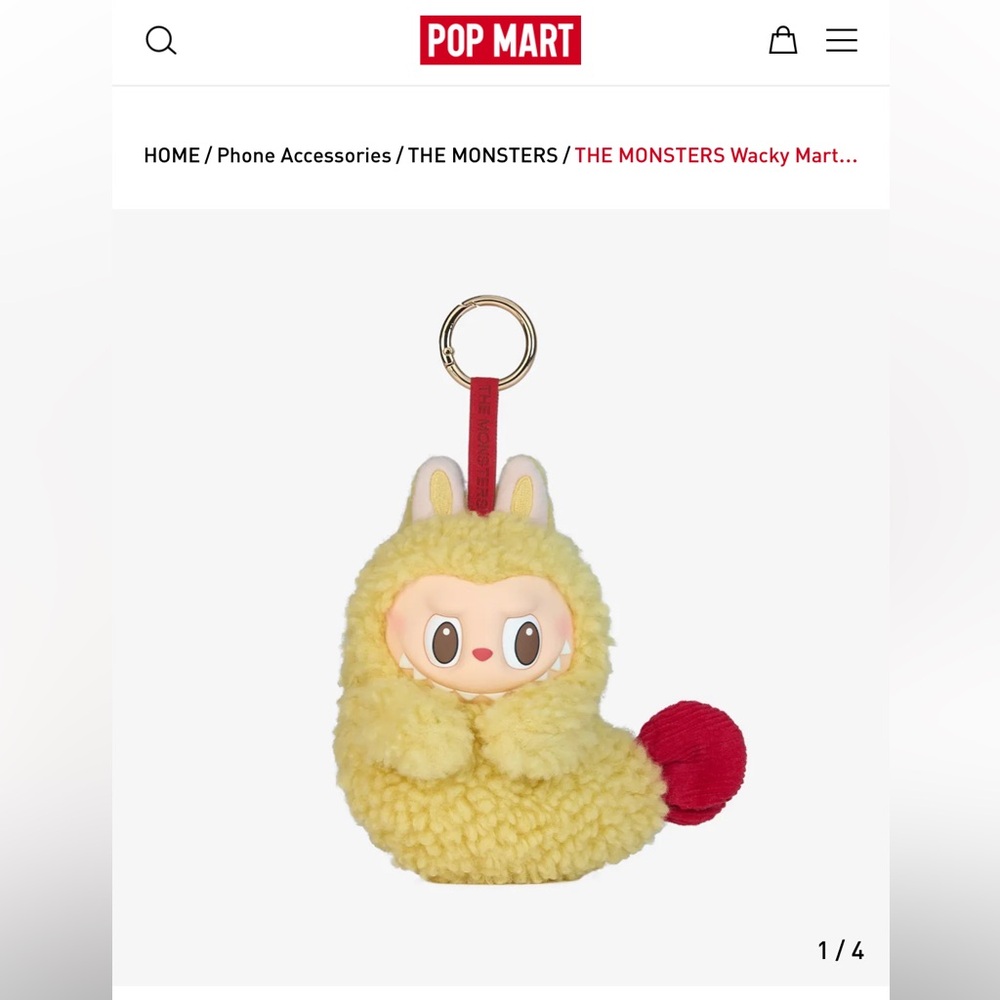 THE MONSTERS Wacky Mart Series-Earphone Case NWT